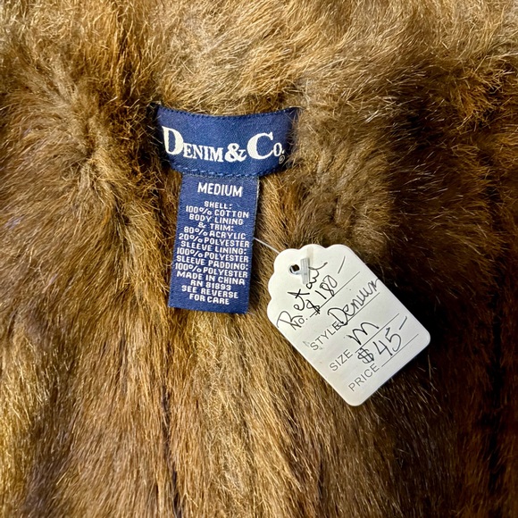 Denim&Co Black Teddy Coat with Brown Faux Fur Trim - Picture 8 of 11